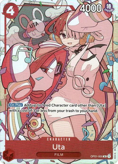 Uta OP01-005 Alternate Art - TAG 10