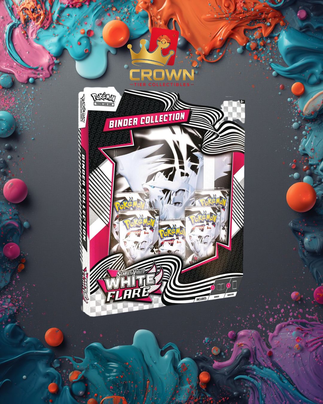 White Flare Binder Collection