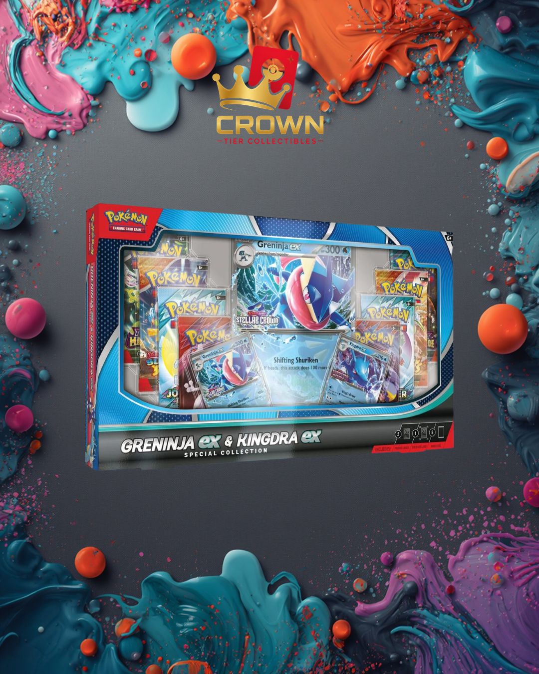 Greninja EX & Kingdra EX Special Collection Box
