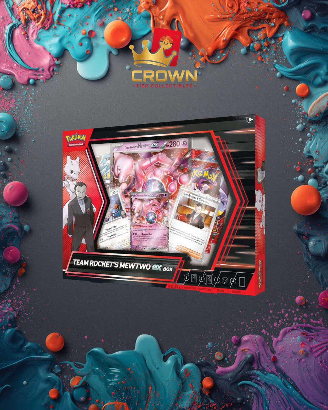 Team Rocket's Mewtwo ex Box