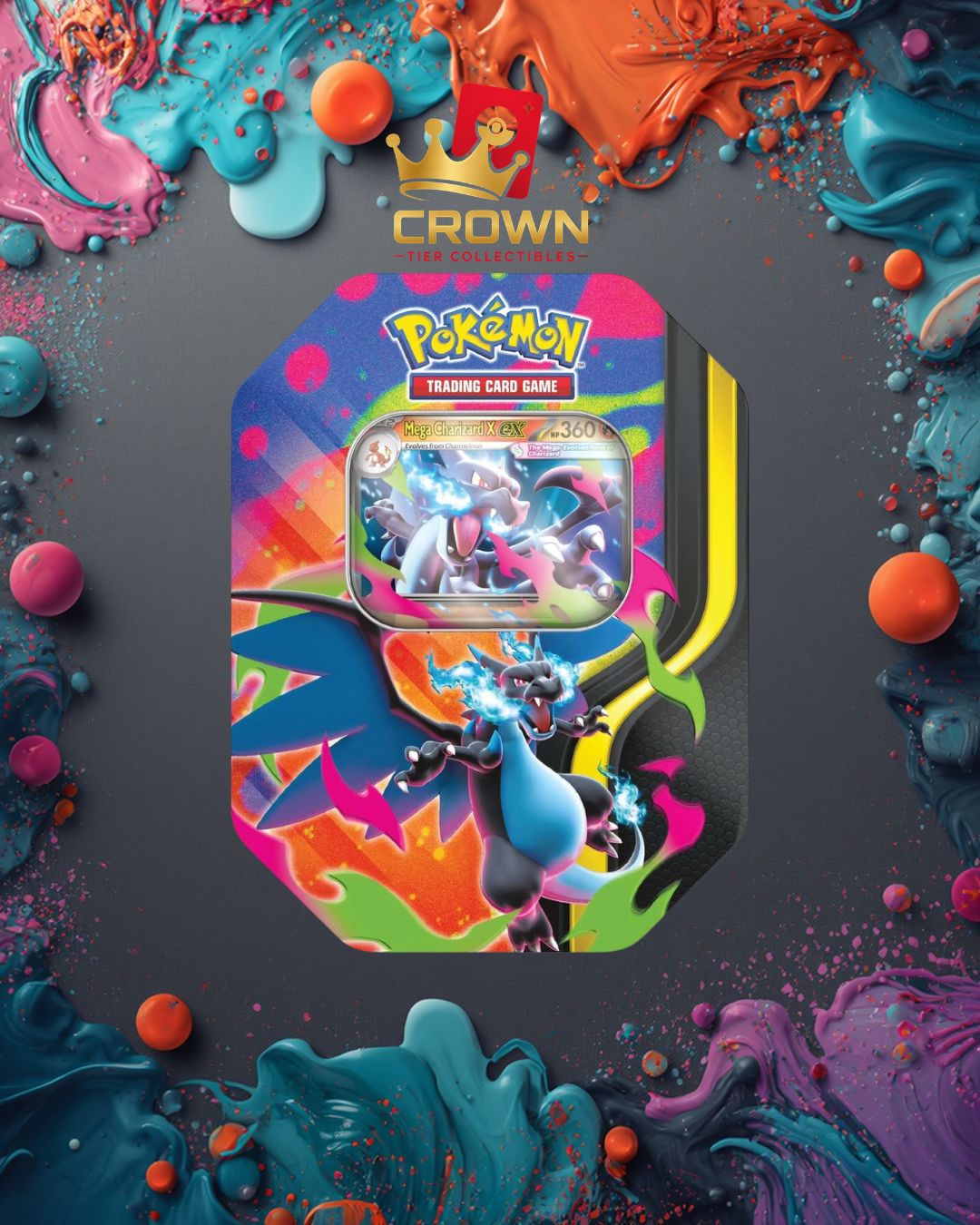 Mega Charizard Tin (Mega Charizard X)